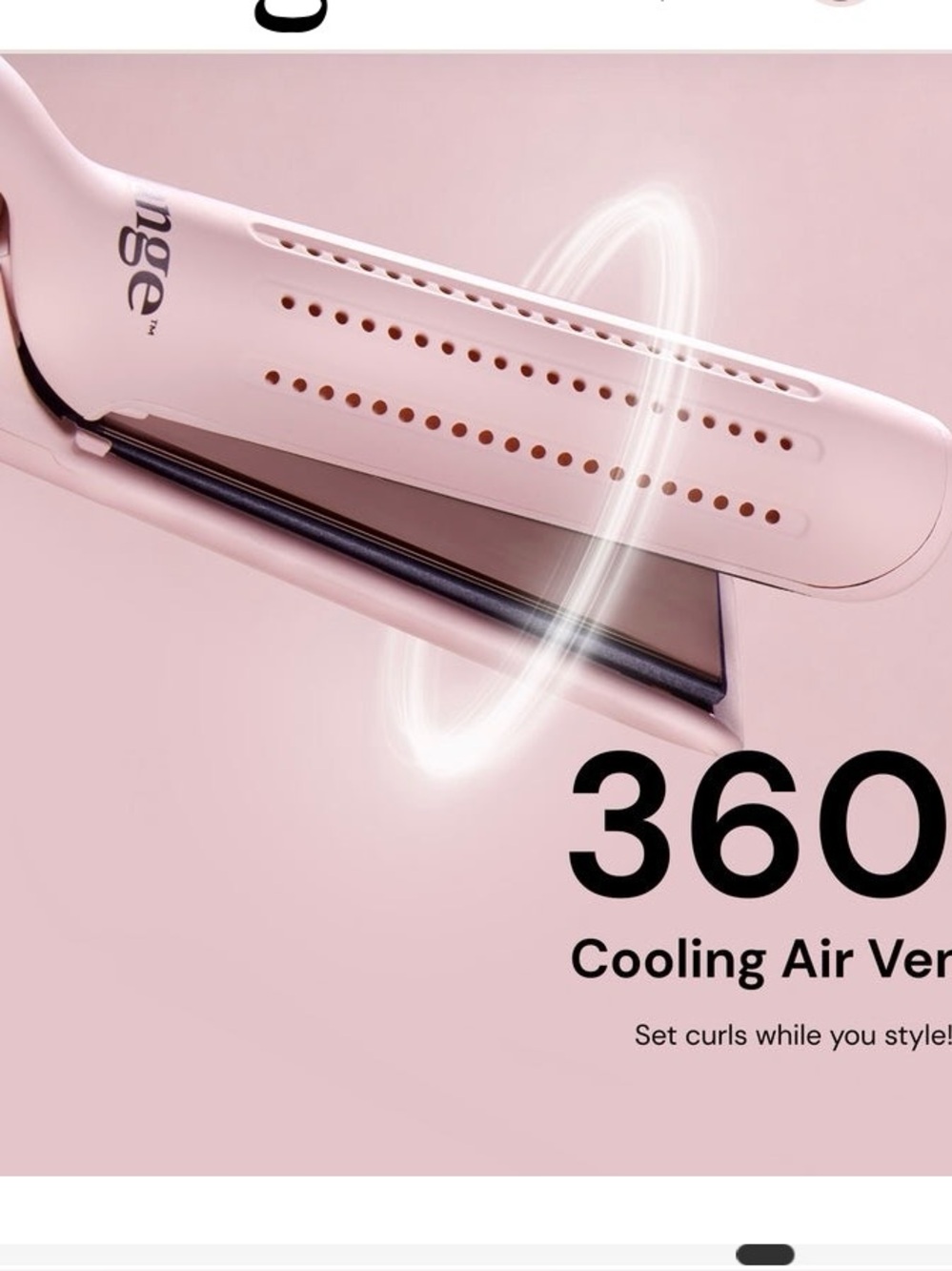 L’ange Le Duo Classic 360° Airflow Titanium Styler Blush Pink